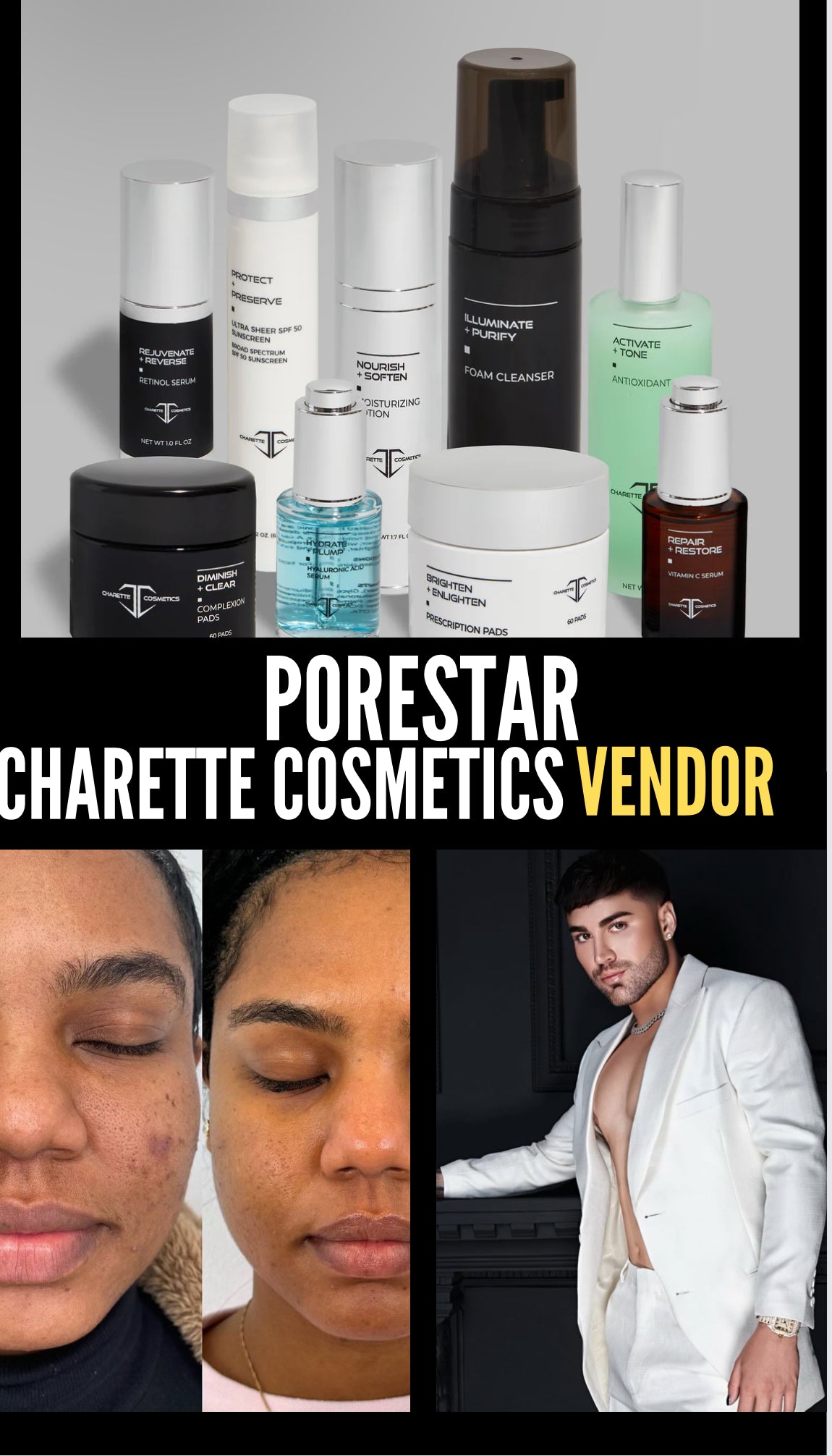 PORESTAR: CHARETTE COSMETICS VENDOR