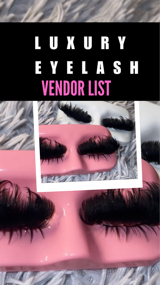 LUXURY EYELASH VENDOR LIST