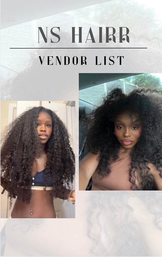 NS HAIRR VENDOR LIST